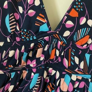 Marc By Marc Jacobs Floral Plunge Neck Dress